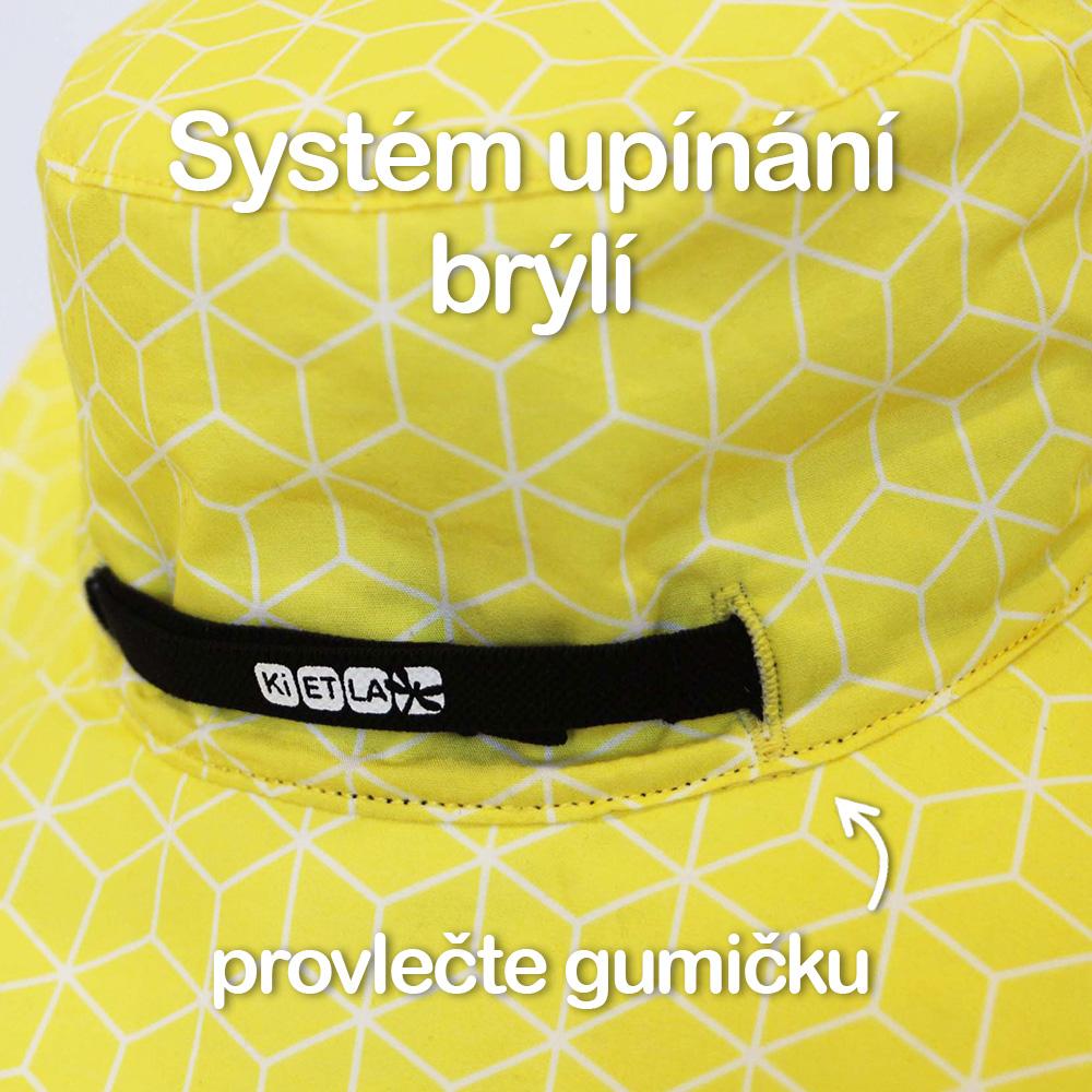 Kietla klobúčik upínianie okuliarov