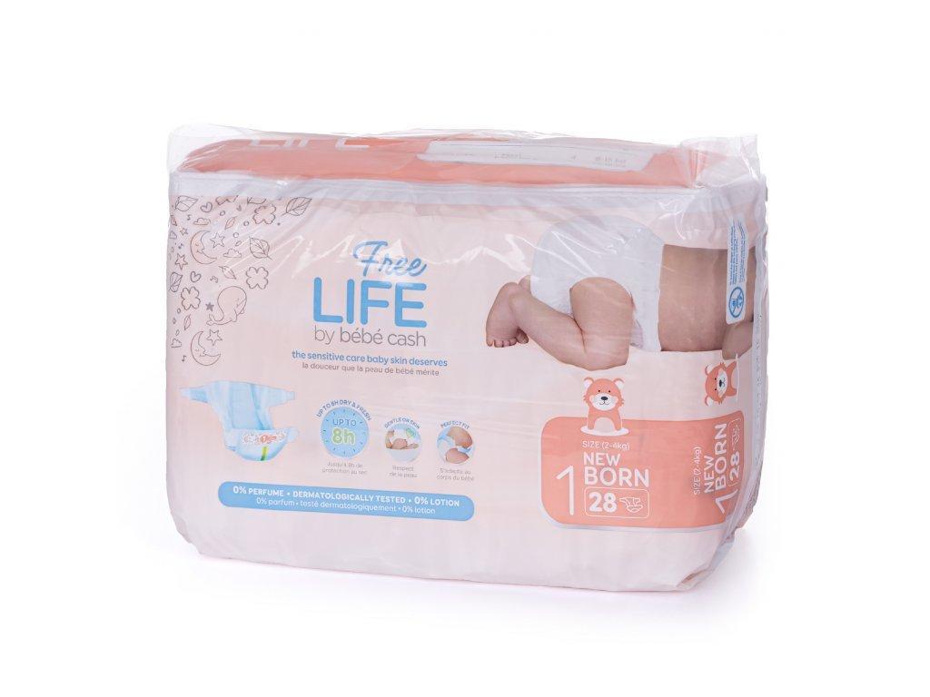BébéCash Premium Newborn (2 - 4 kg, 28 ks)