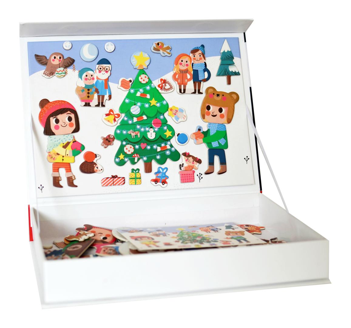 Magnetická kniha Vánoce - Christmas Magnetic Book