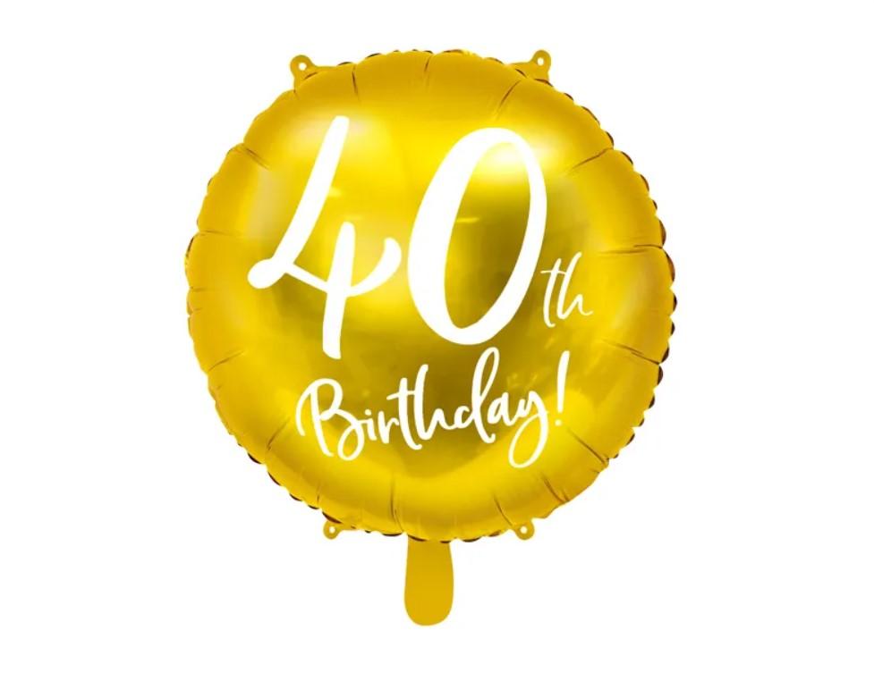 Balón 40. narodeniny