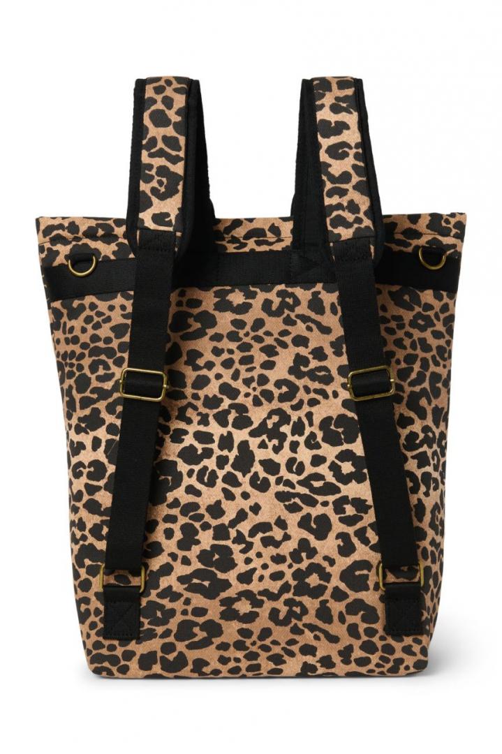 STUDIO NOOS - Puffy Adult BACKPACK - batoh Brown Leopard 