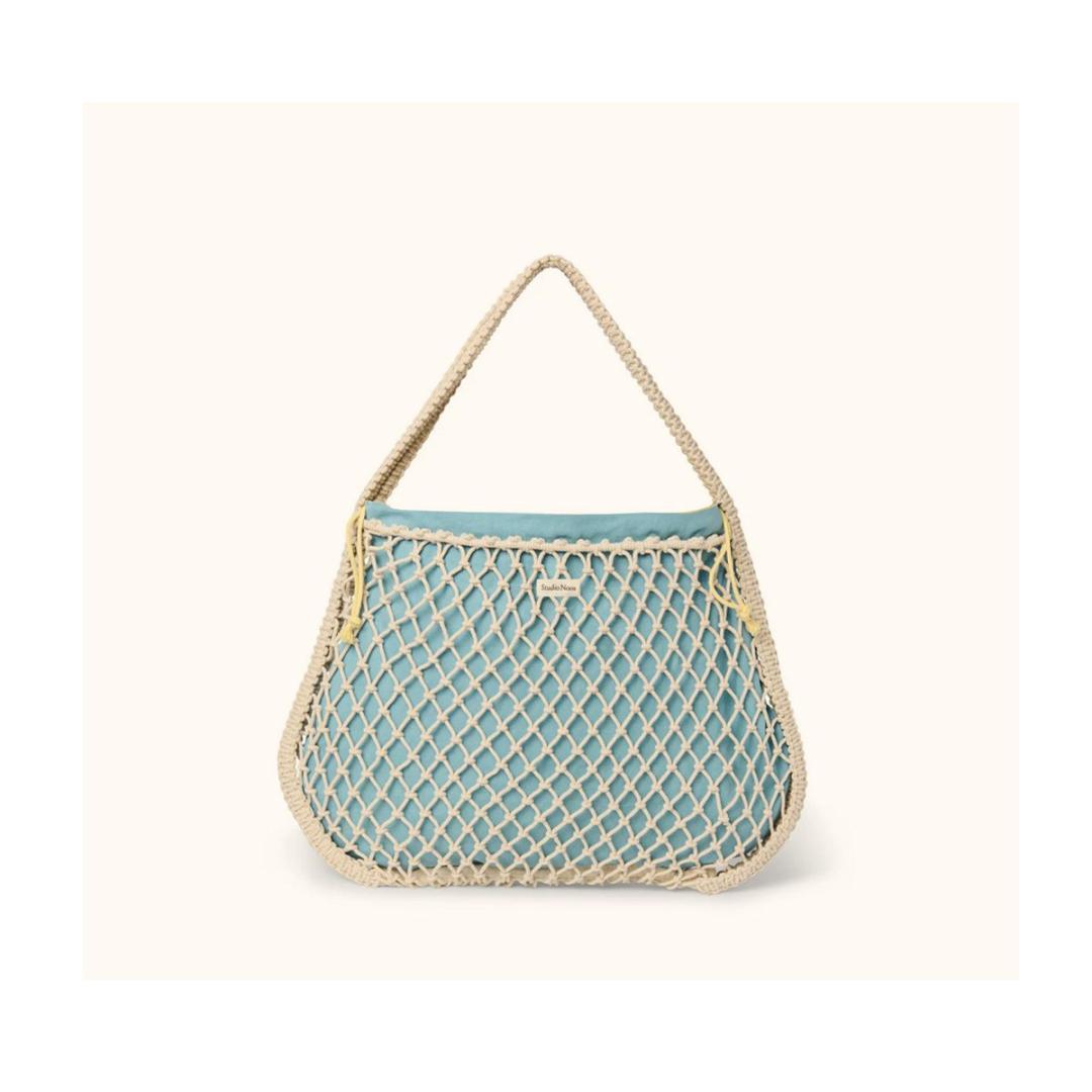 STUDIO NOOS - MACRAME MOM BAG | Blue Yellow
