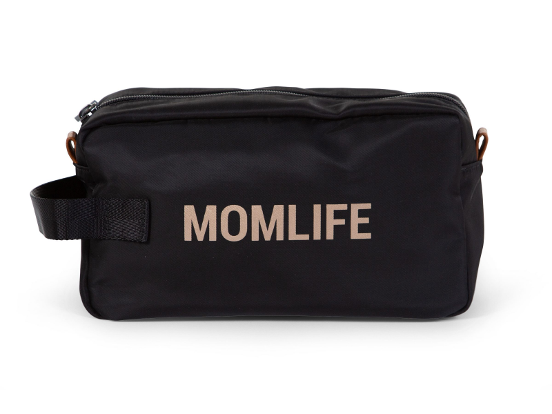 Childhome Toaletní taška Momlife Black Gold