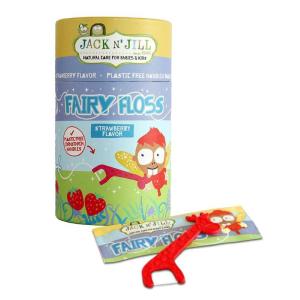 Zubní nit pro děti Fairy Floss s jemnou jahodovou příchutí
