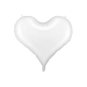 Fóliový balón Srdce - Biela