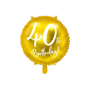 Fóliový balón 40th Birthday
