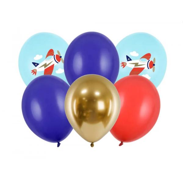 Balóny 6ks Lietadlo 