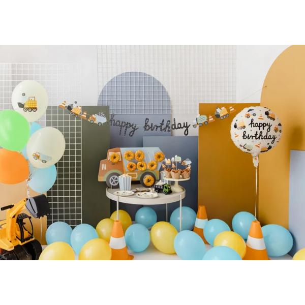 HAPPY BIRTHDAY girlanda vozidlá