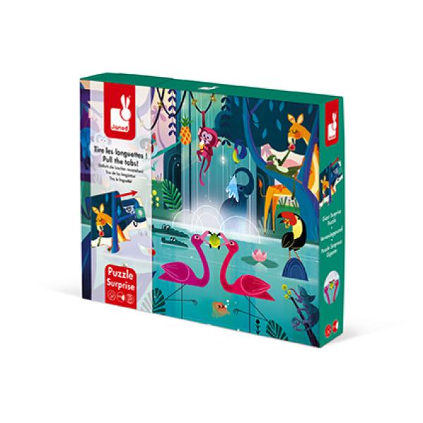 Janod Puzzle s prekvapením Džungľa